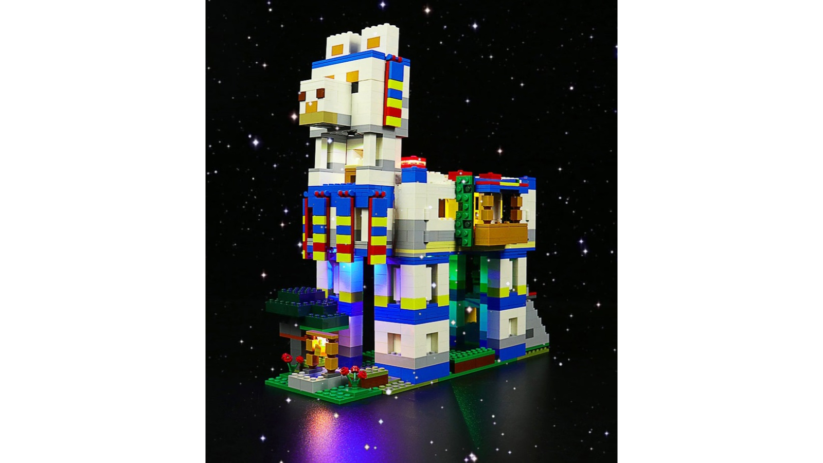 Brick Shine Light Kit for Lego The Llama Village 21188 Sound Control Version