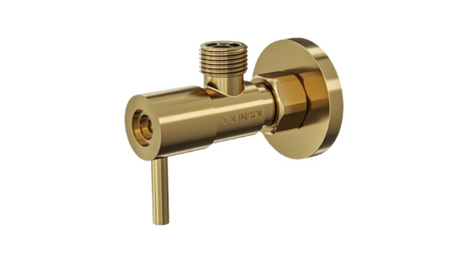 Linsol Zarah Easy Turn Cistern Tap - Brushed Brass
