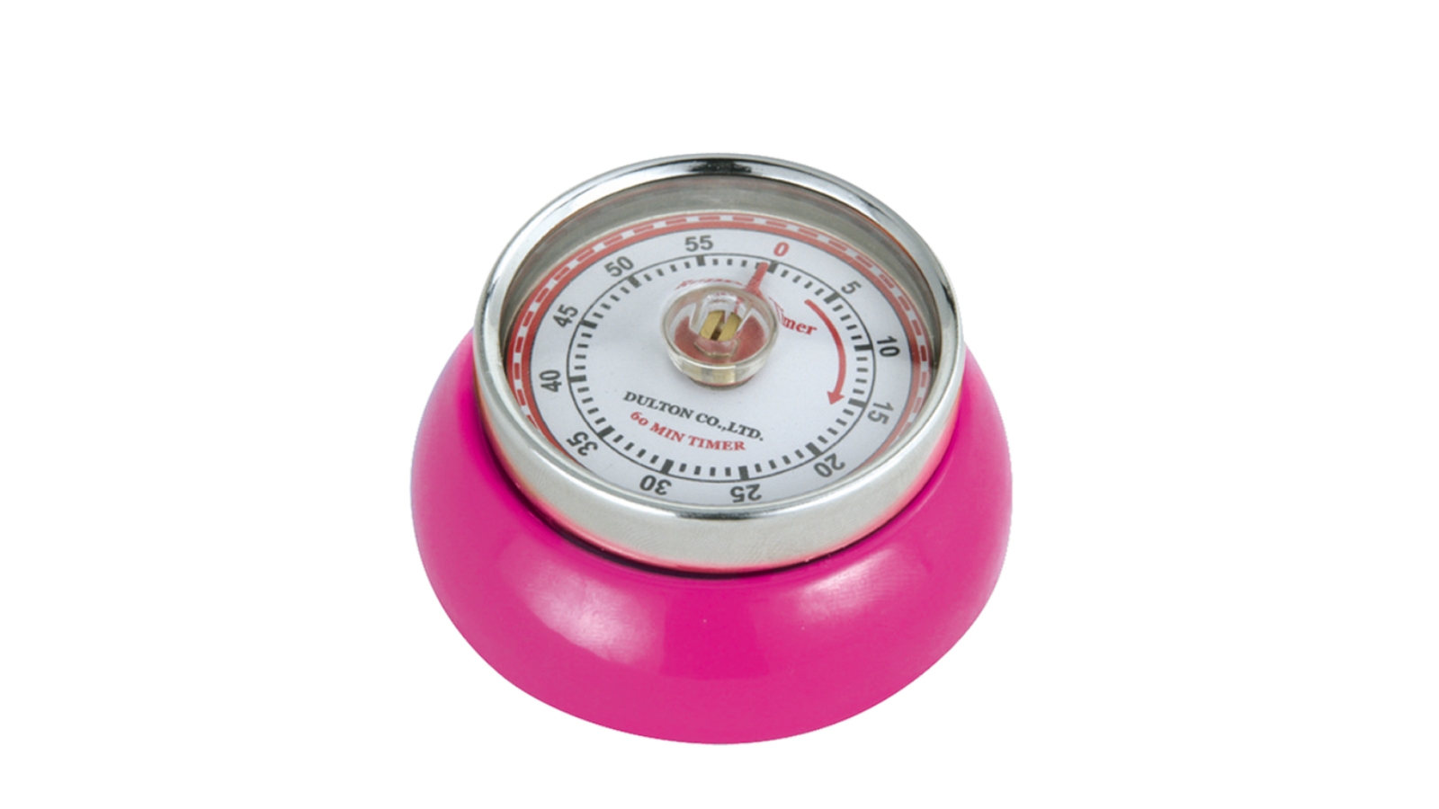 Zassenhaus Speed Kitchen Timer with Magnet Enameled Steel Magenta - 3 x 7cm