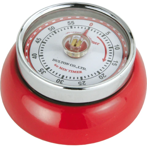 Zassenhaus Speed Kitchen Timer with Magnet Enameled Steel Steel Red - 3 x 7cm