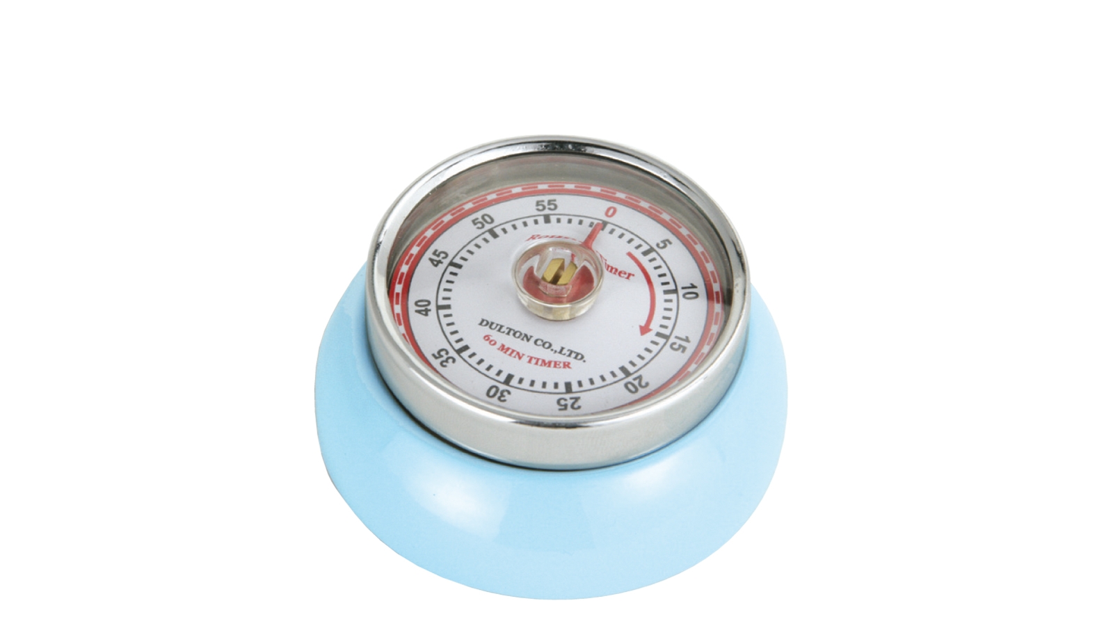 Zassenhaus Speed Kitchen Timer with Magnet Enameled Steel Light Blue - 3 x 7cm