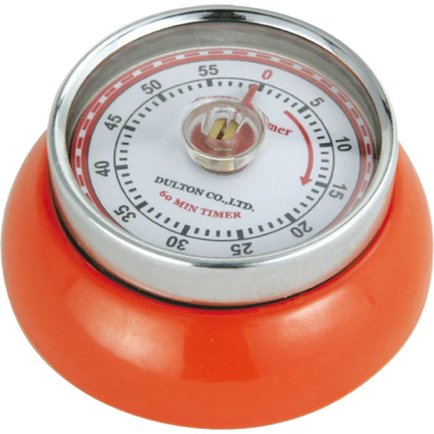 Zassenhaus Speed Kitchen Timer with Magnet Enameled Steel Orange - 3 x 7cm