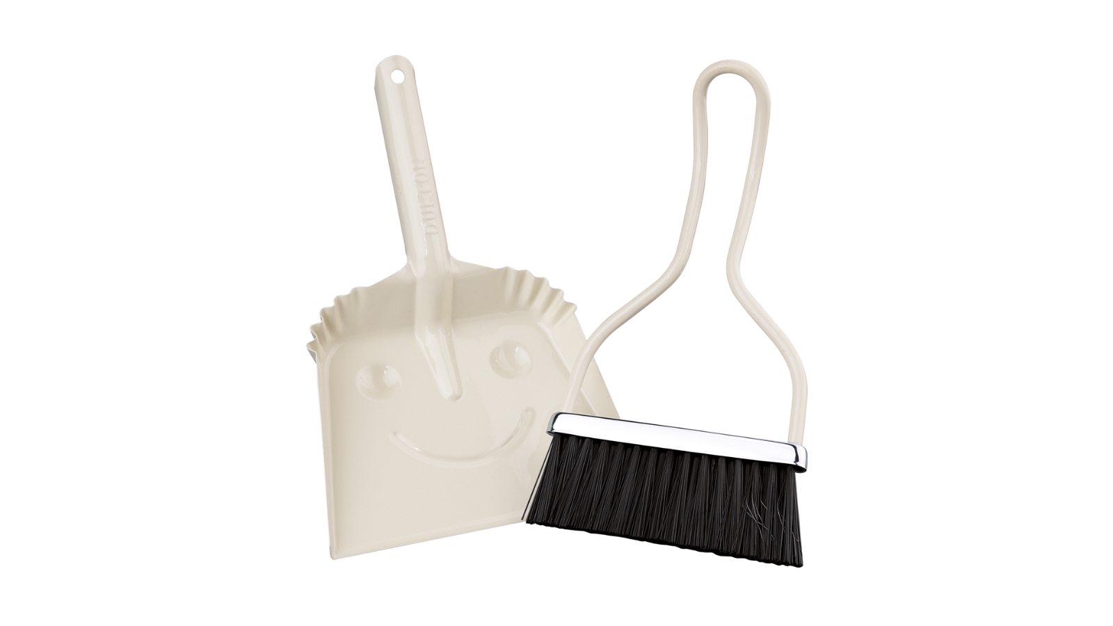 Zassenhaus Smiley Mini Dustpan Set Off White - 21 x 14cm