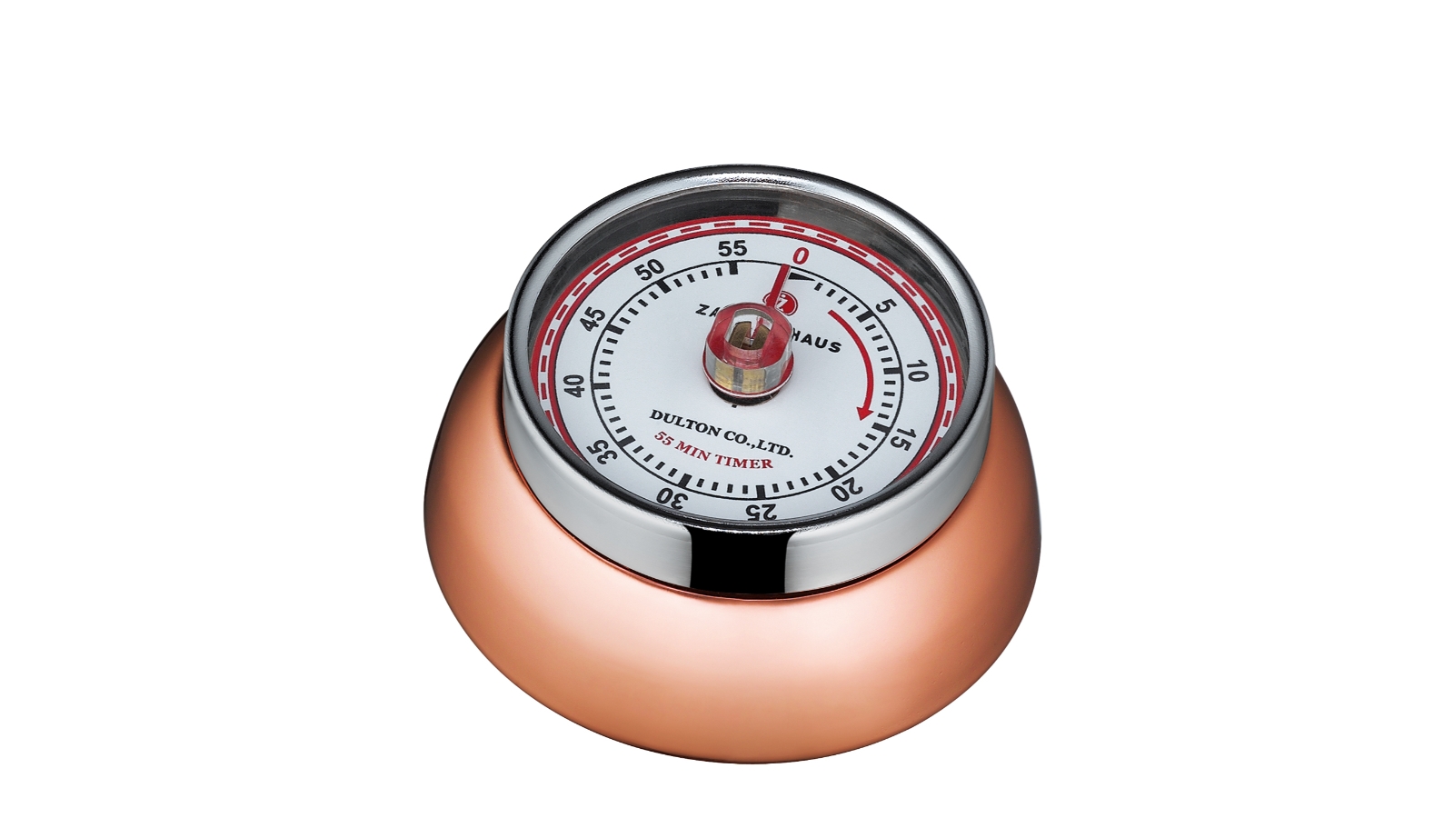 Zassenhaus Speed Kitchen Timer with Magnet Enameled Steel Coppery - 3 x 7cm