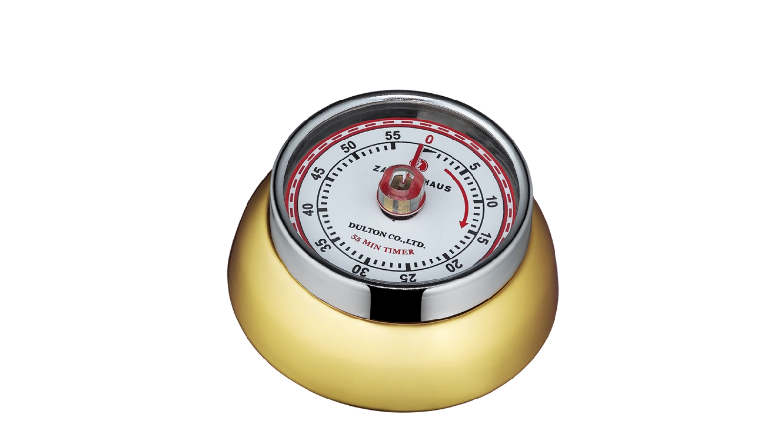 Zassenhaus Speed Kitchen Timer with Magnet Enameled Steel Brass-Coloured - 3x 7cm