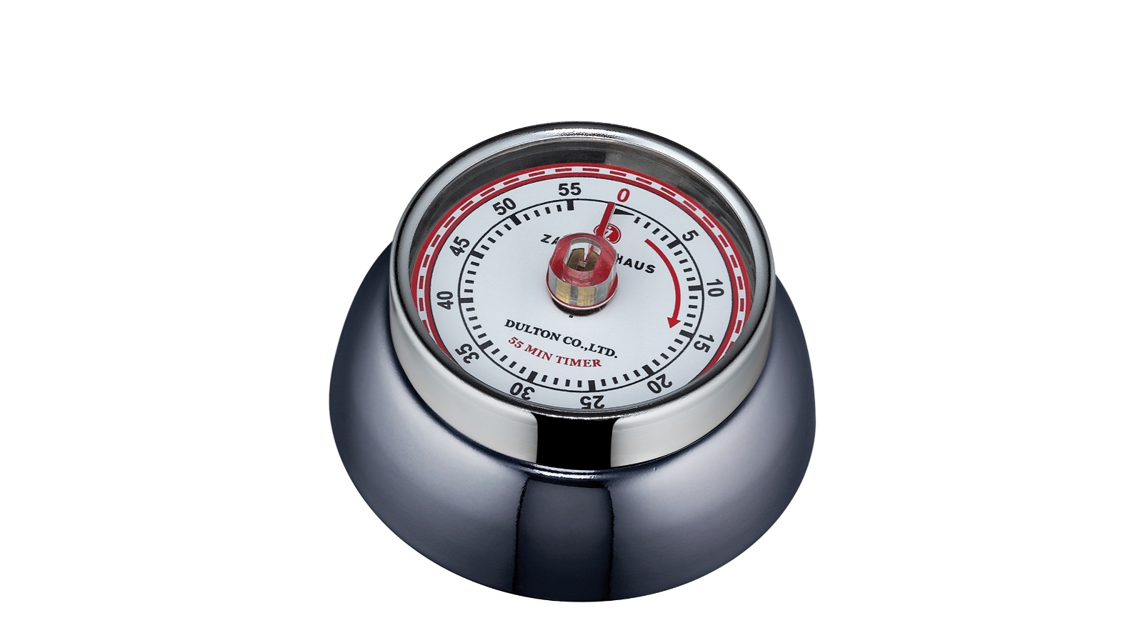Zassenhaus Speed Kitchen Timer with Magnet Enameled Steel Carbon-Coloured - 3x 7cm