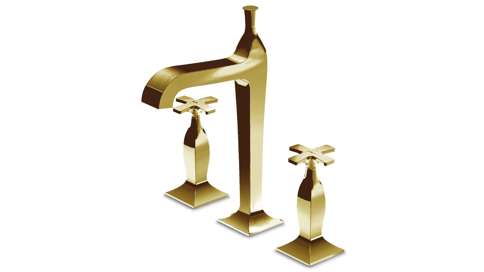 Bellagio High Spout Basin Tap Set - Gold