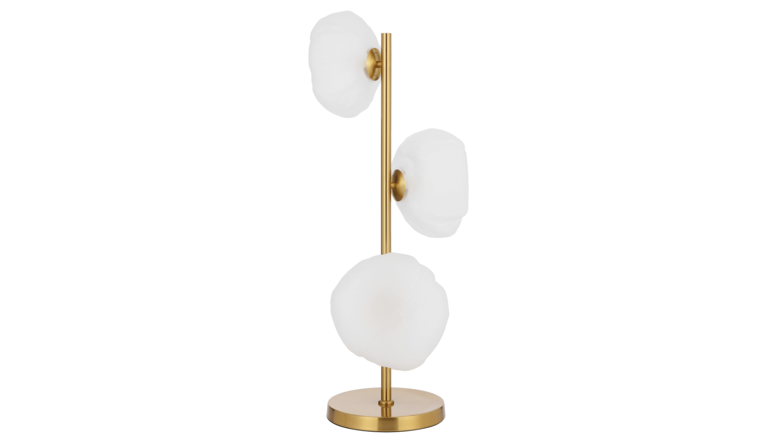 Pretty & Practical Chamonix Antique Table Lamp with Frosted Glass for Classic Accent - Gold