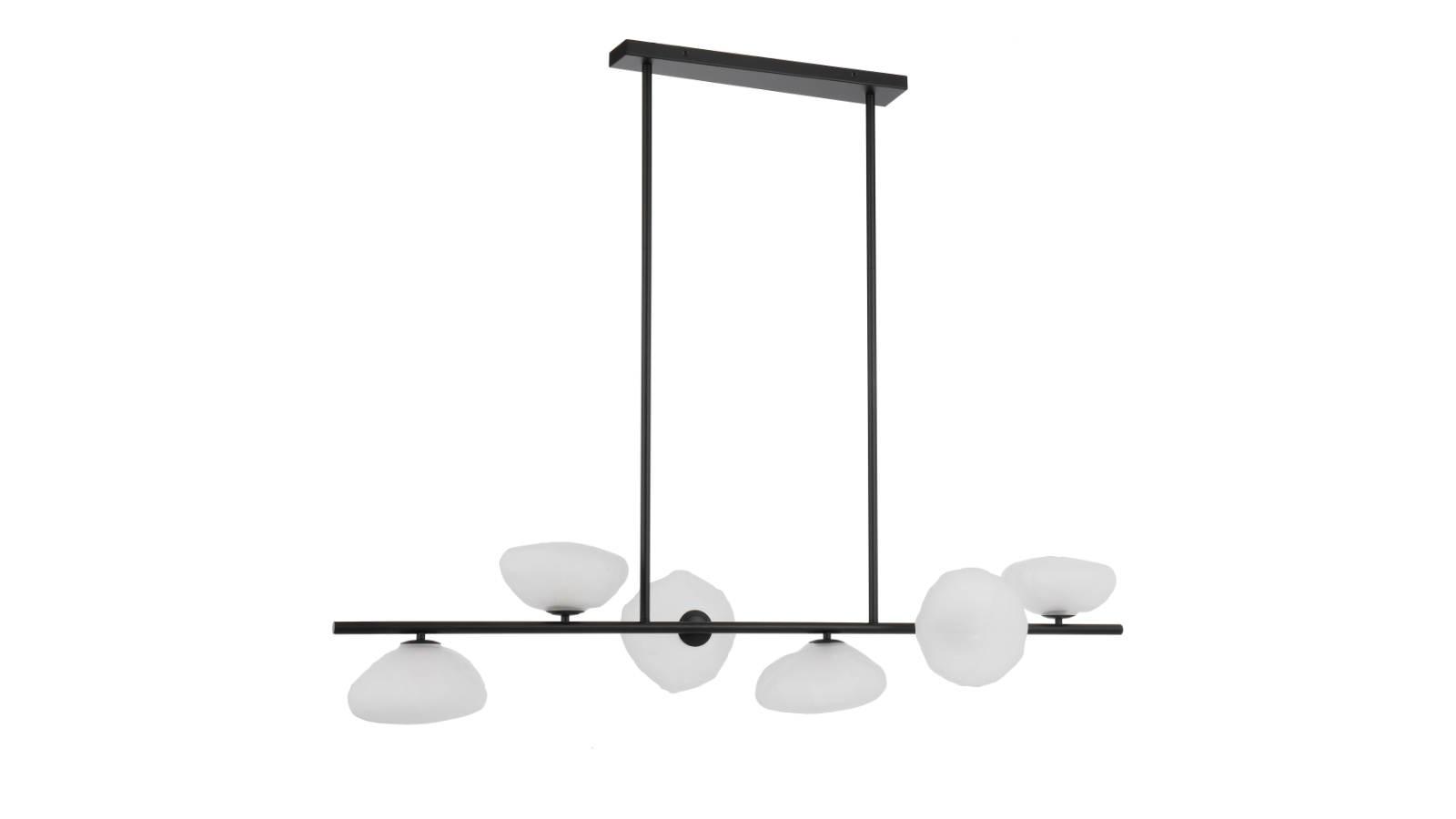Pretty & Practical Biarritz Black Pendant with Frosted Glass