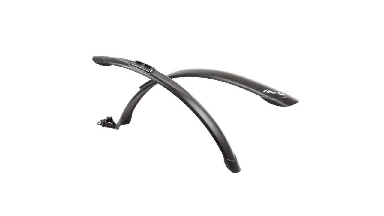 Zefal 2 Piece Standard-Fix for Hybrid and City Bike Mudguard Trail Set - Black