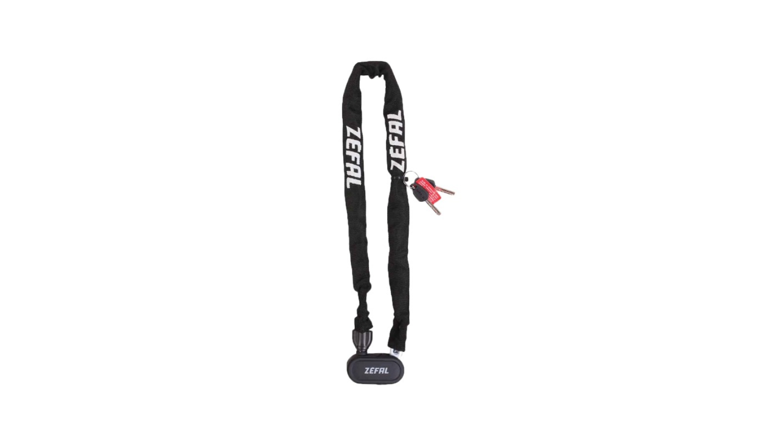 Zefal K-Traz M8 Bike Lock 90cm Cable Steel Mesh Chain with Extra Key - Black