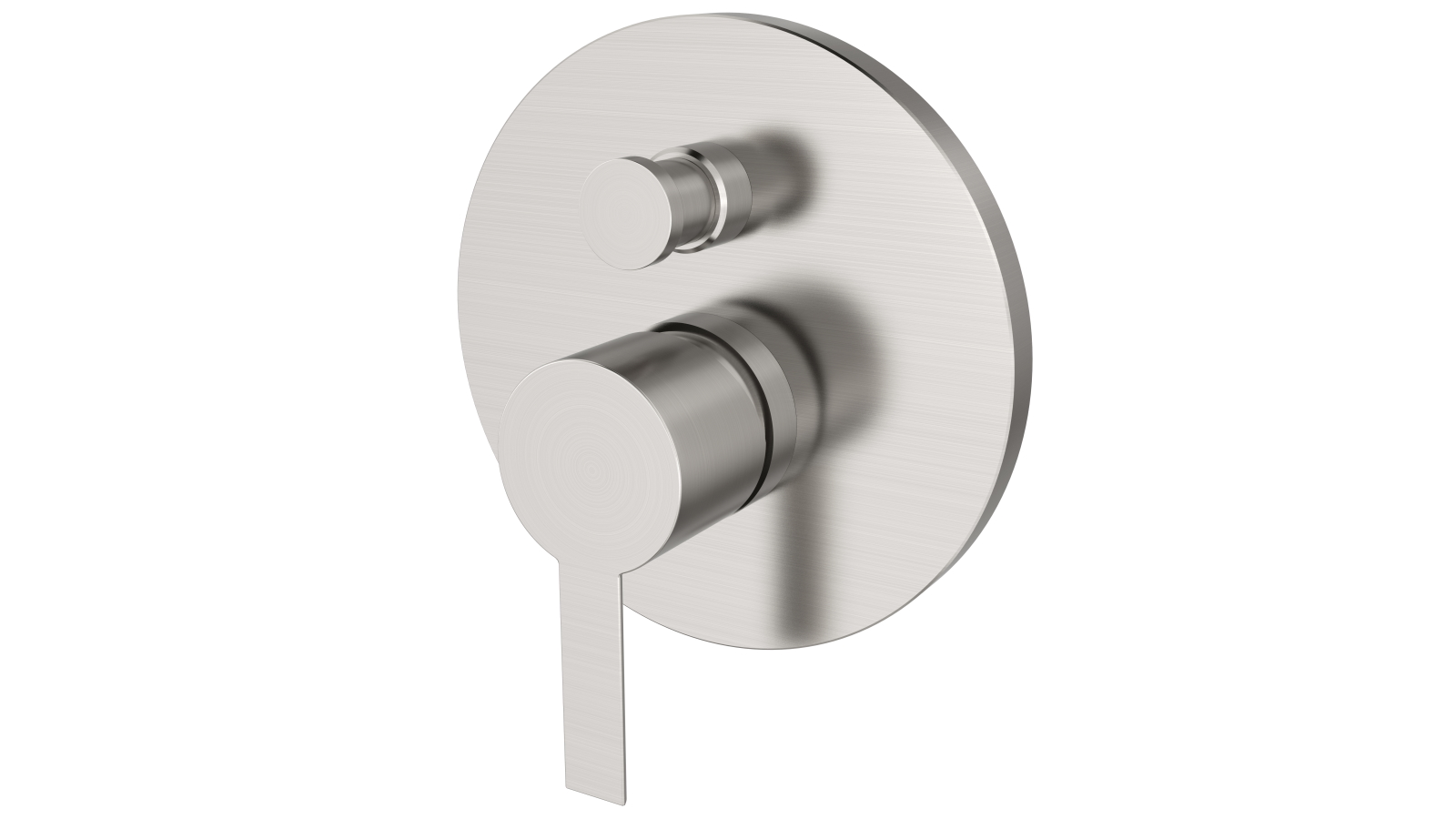 Zucchetti Gill Bath/Shower Mixer with Diverter - Brushed Nickel