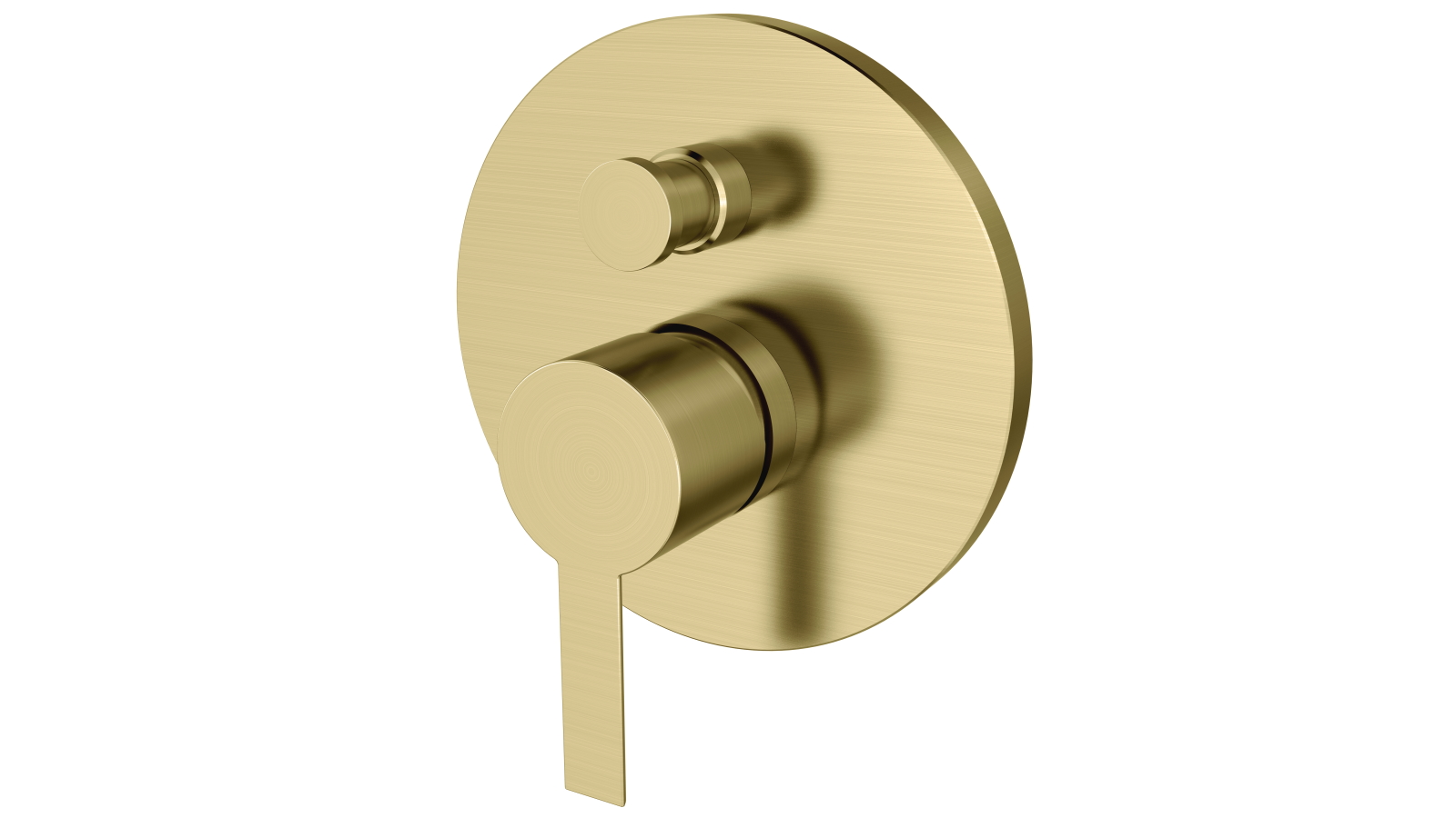 Zucchetti Gill Bath/Shower Mixer with Diverter - Brushed Gold