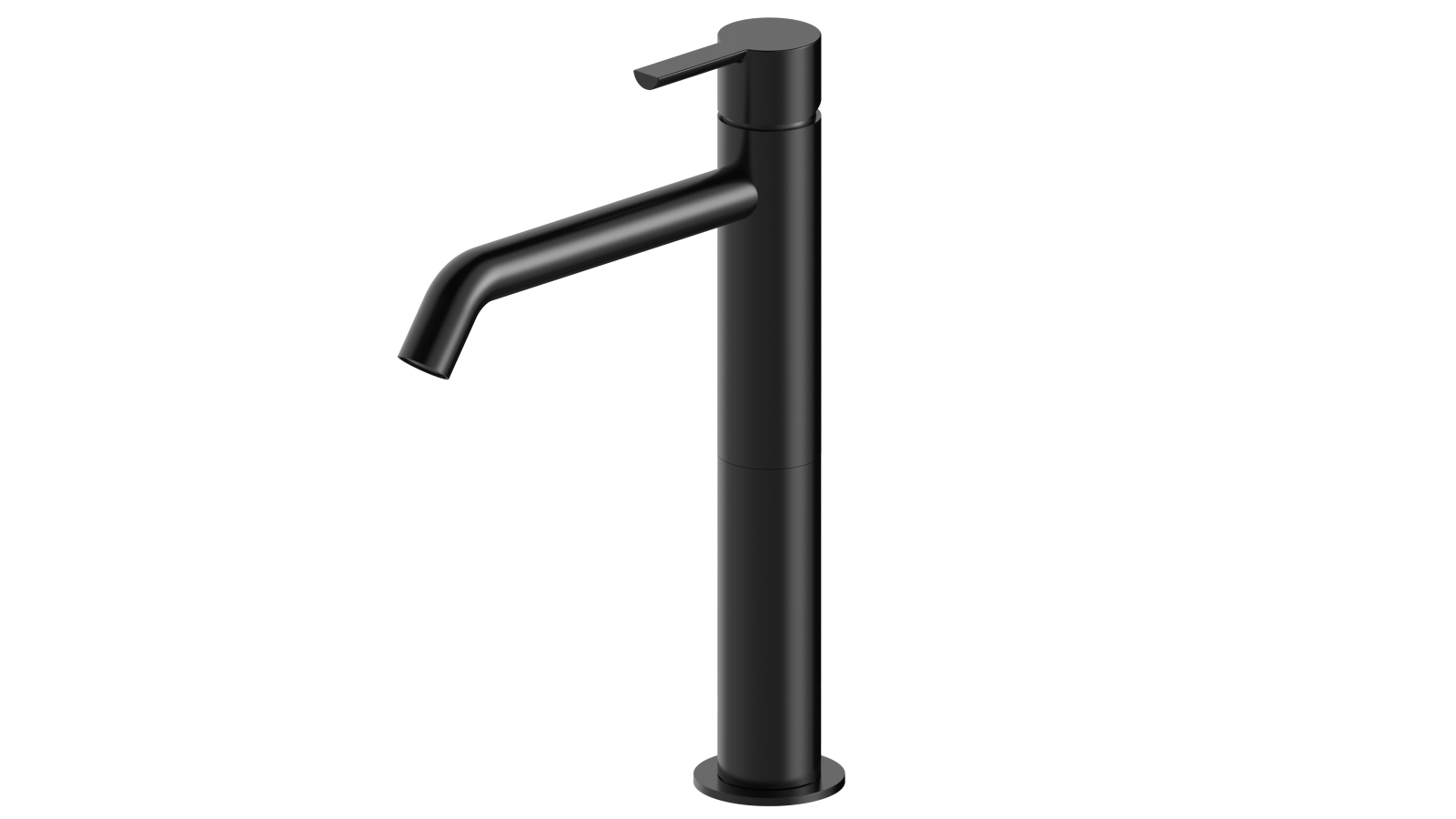 Zucchetti Gill Extended Height Basin Mixer - Matte Black
