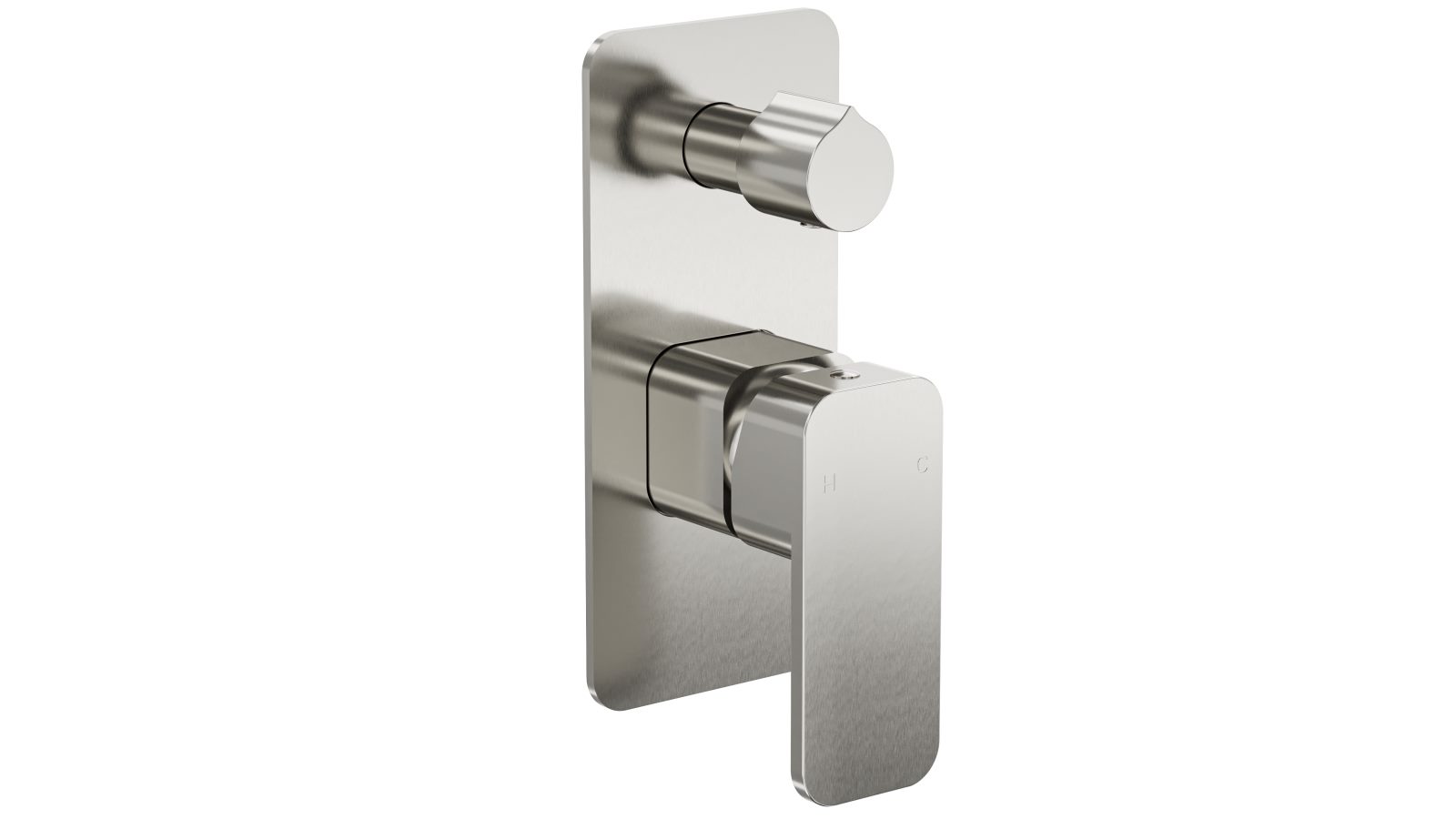 Linsol Zia Wall Mixer with Divertor - Brushed Nickel