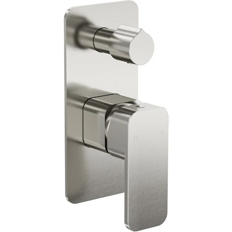Linsol Zia Wall Mixer with Divertor - Brushed Nickel