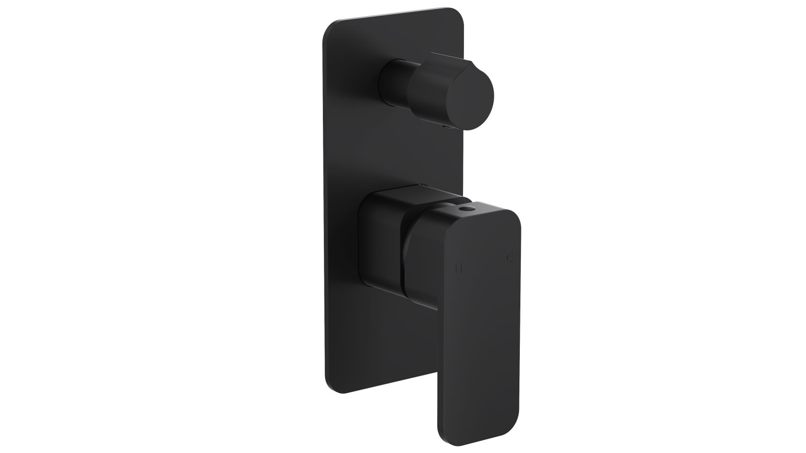 Linsol Zia Wall Mixer with Divertor - Matte Black