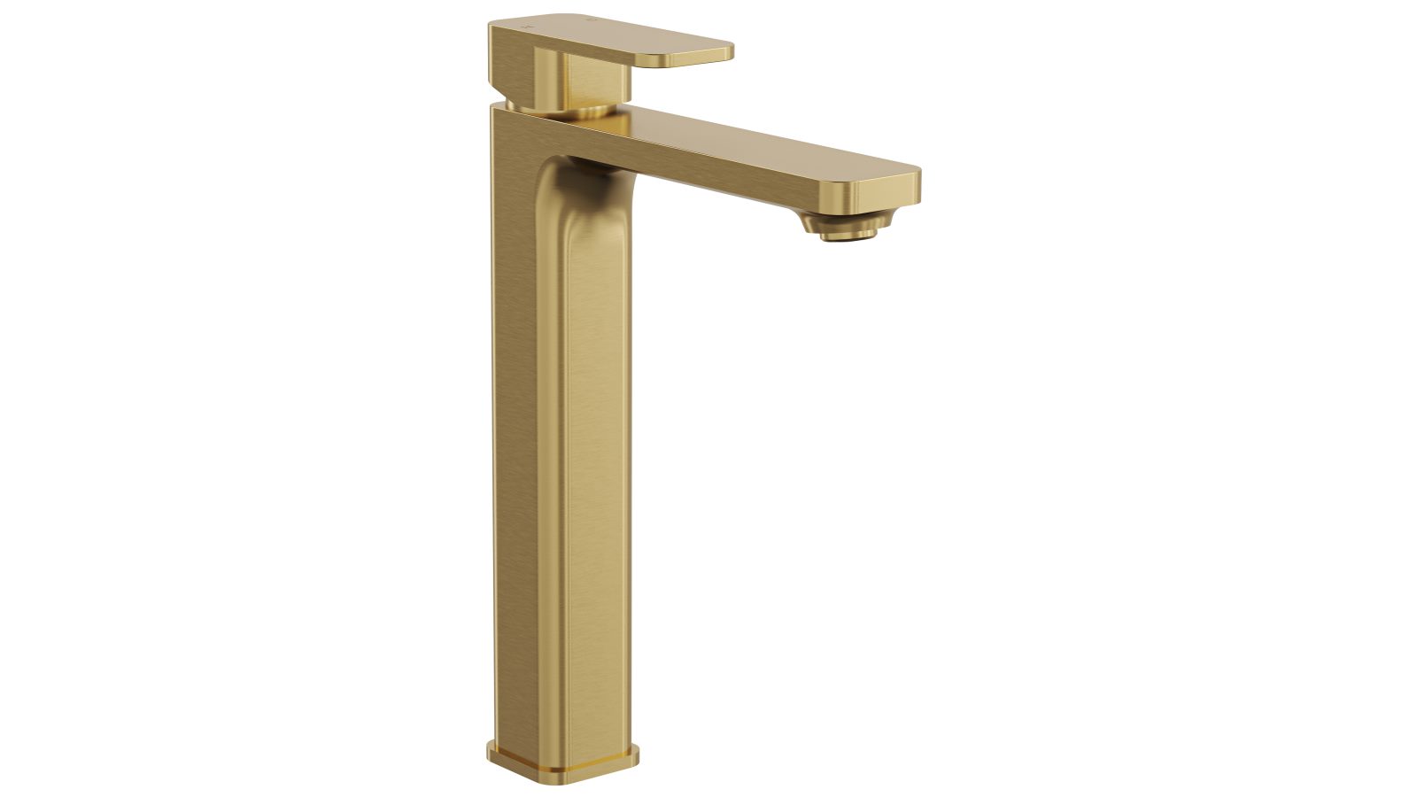 Linsol Zia Tall Basin Mixer - Brushed Brass
