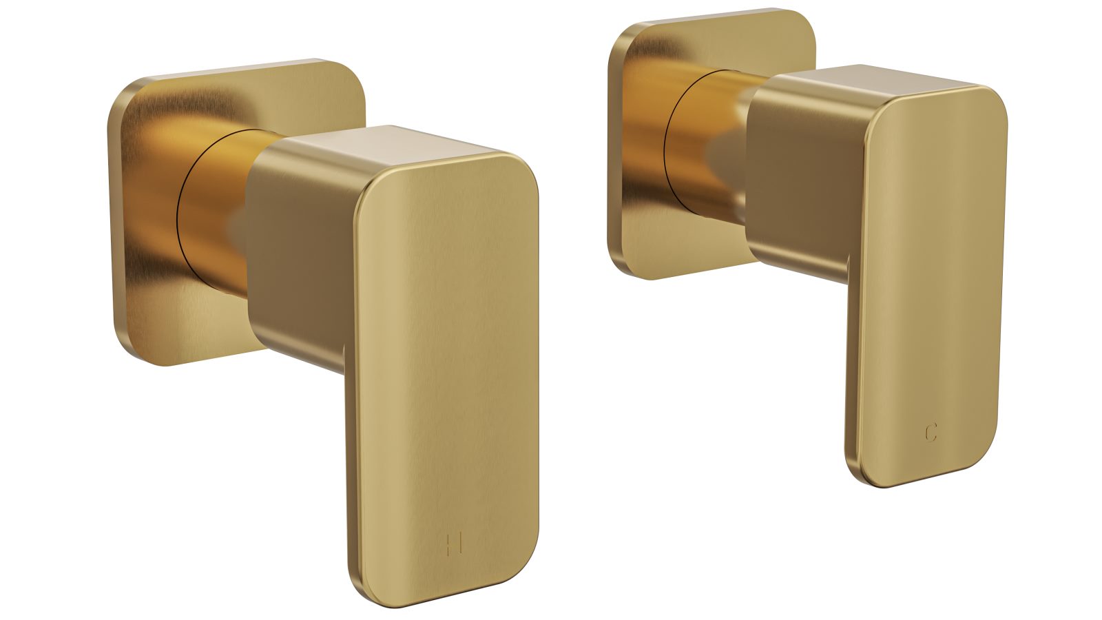 Linsol Zia Wall Top Assemblies - Brushed Brass