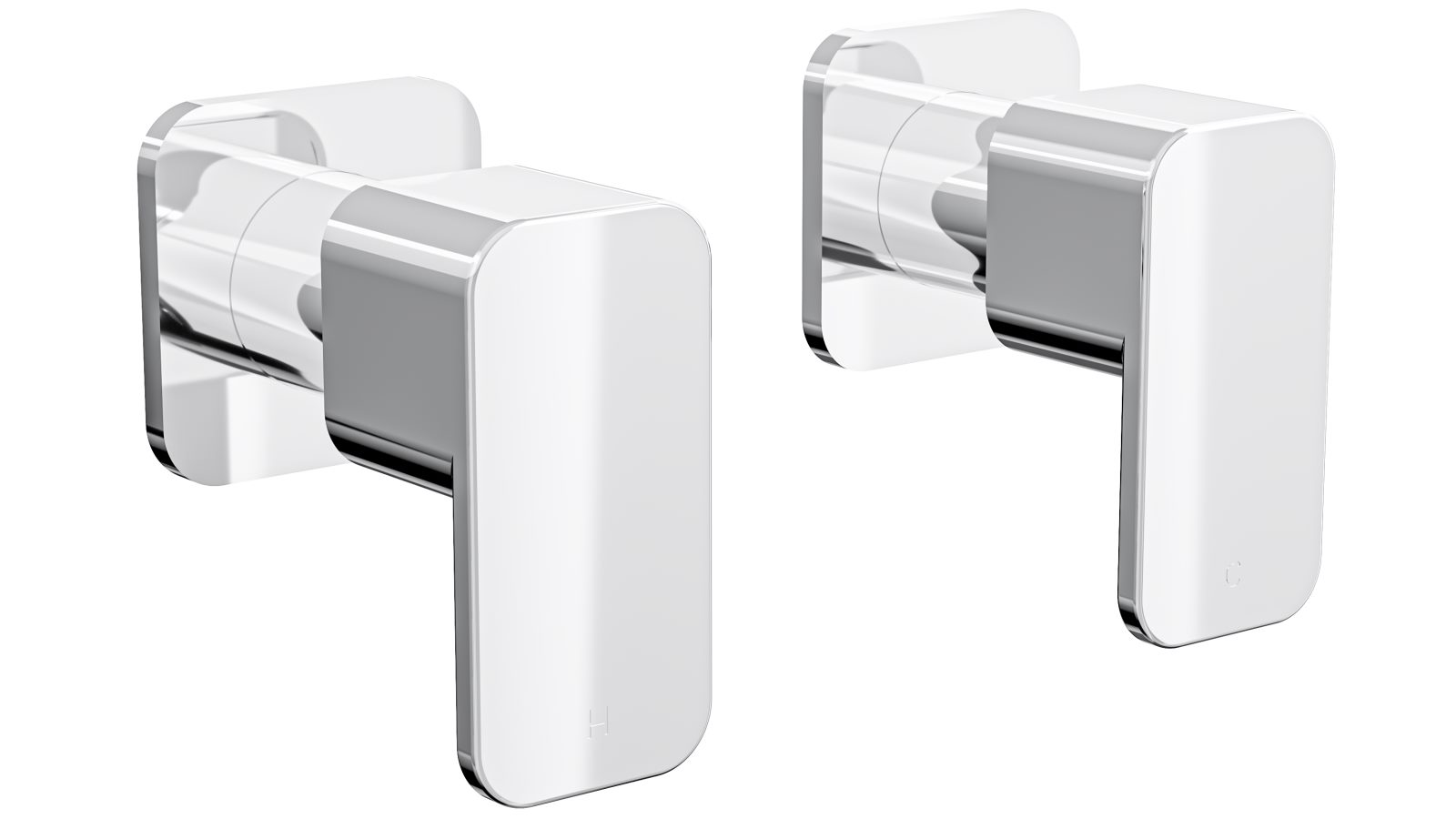 Linsol Zia Wall Top Assemblies - Chrome