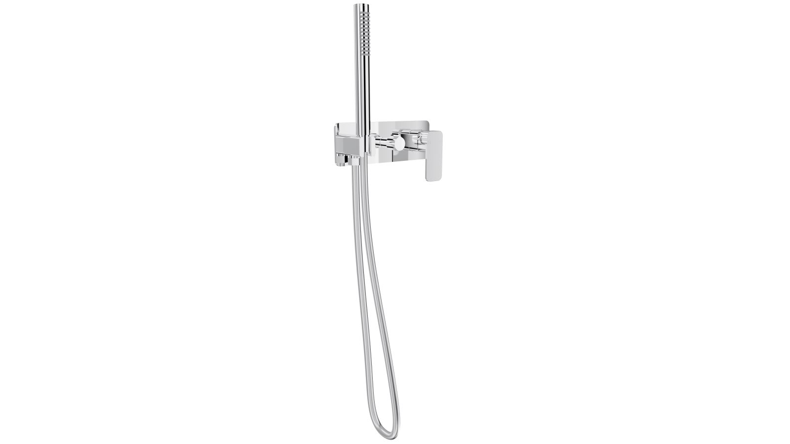 Linsol Zia Wall Mixer with Hand Shower - Chrome
