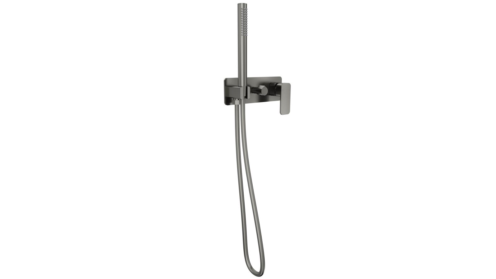 Linsol Zia Wall Mixer with Hand Shower - Gunmetal