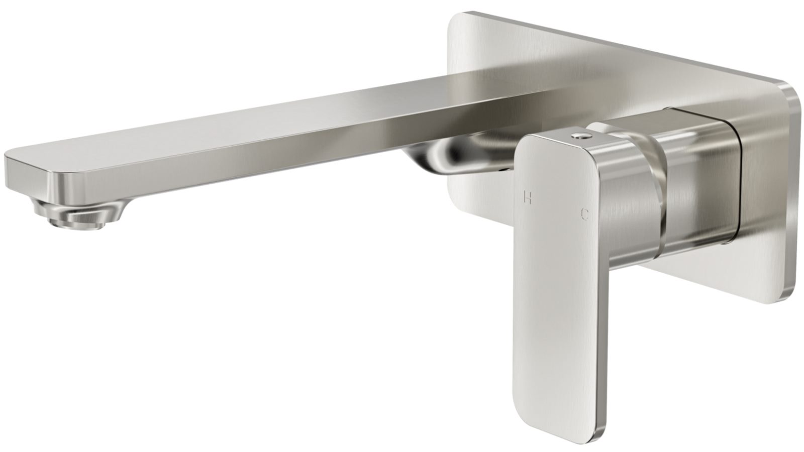Linsol Zia Wall Basin/Bath Mixer - Brushed Nickel