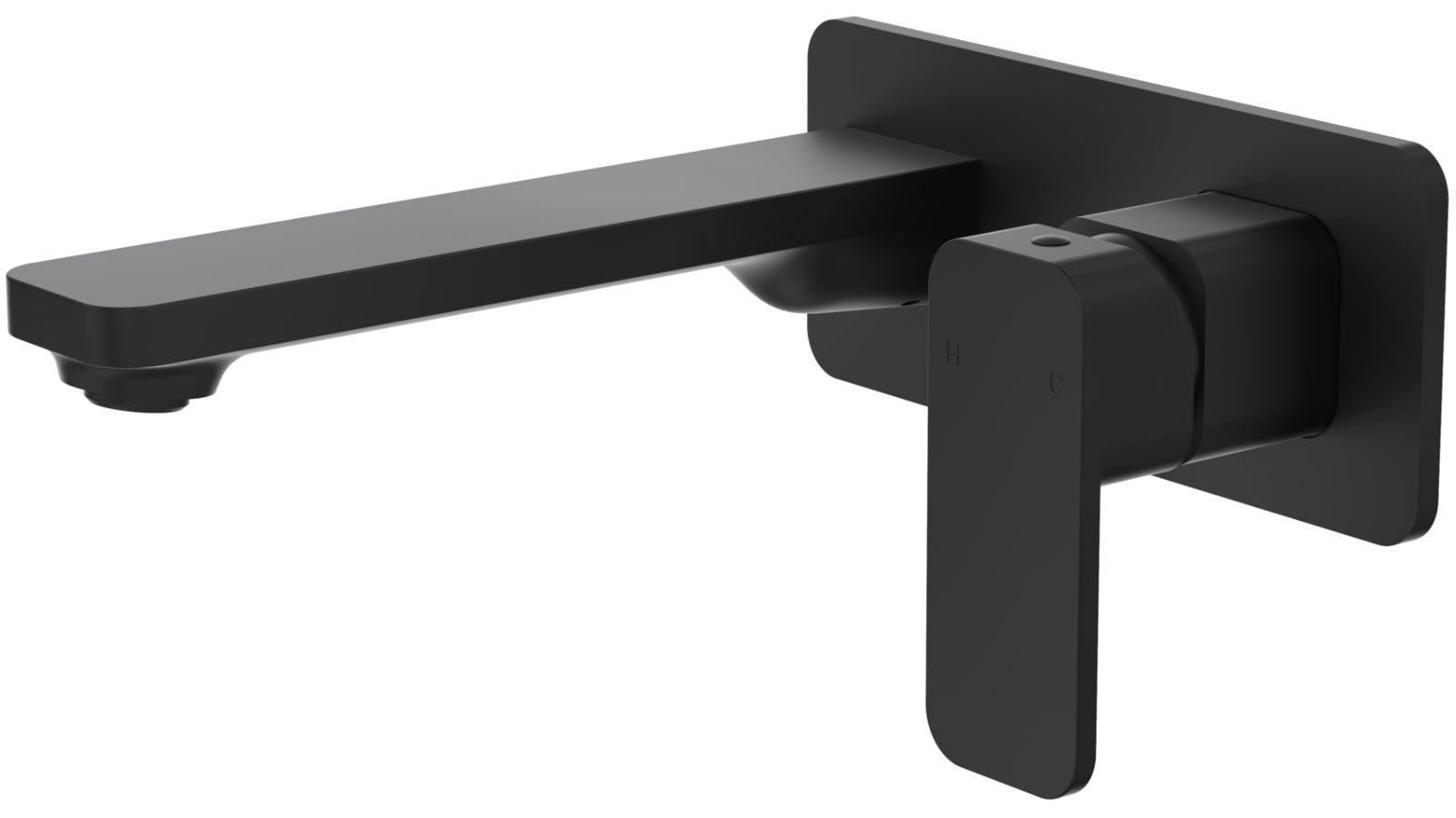 Linsol Zia Wall Basin/Bath Mixer - Matte Black