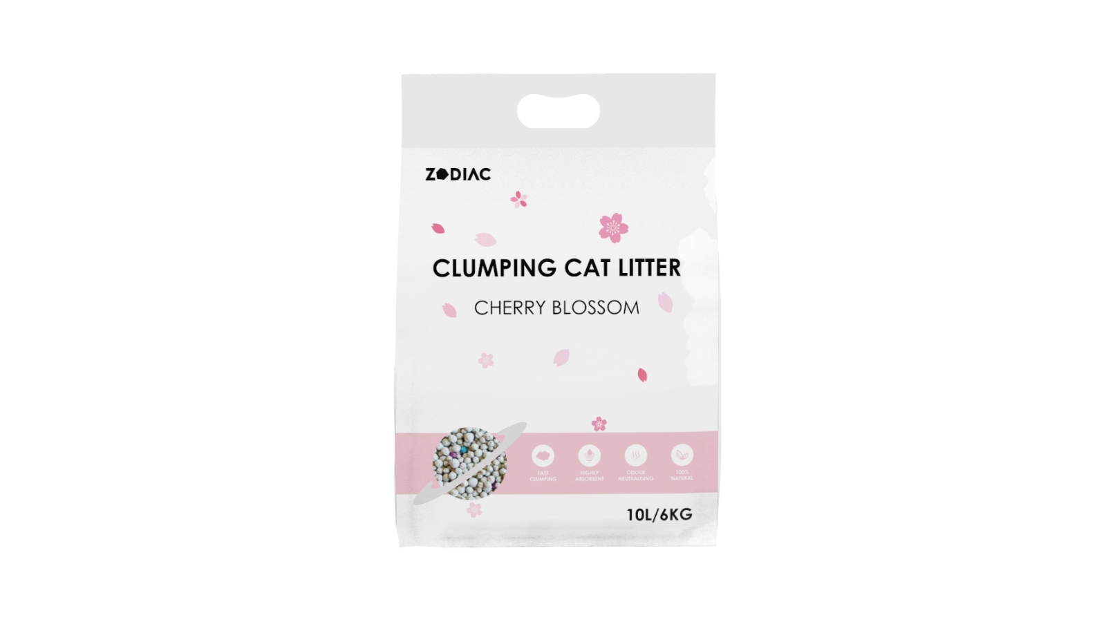 Zodiac Clumping Cat Litter 10 Litres/6 kg - Cherry Blossom