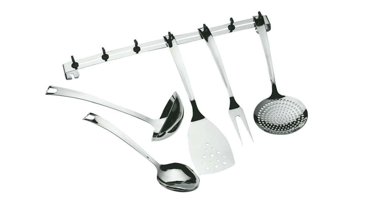 Bugatti Italy Settimocielo Kitchen Tool with Rack Set - 5 Piece