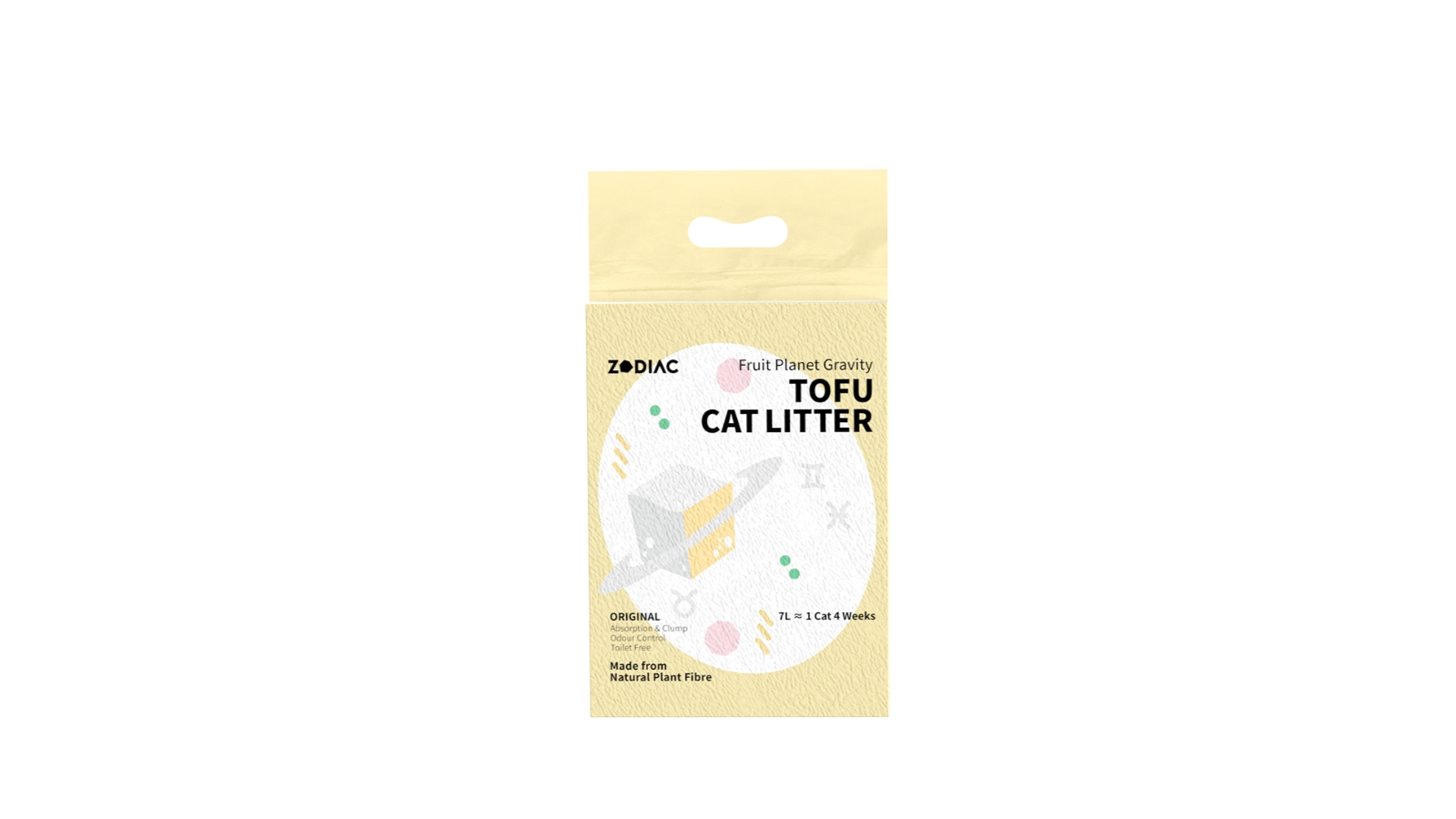 Zodiac Fruity Tofu Cat Litter 7 Liters - Original