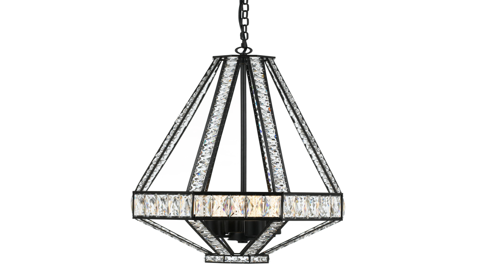 Pretty & Practical Arles Bronze Pendant with Clear Crystal