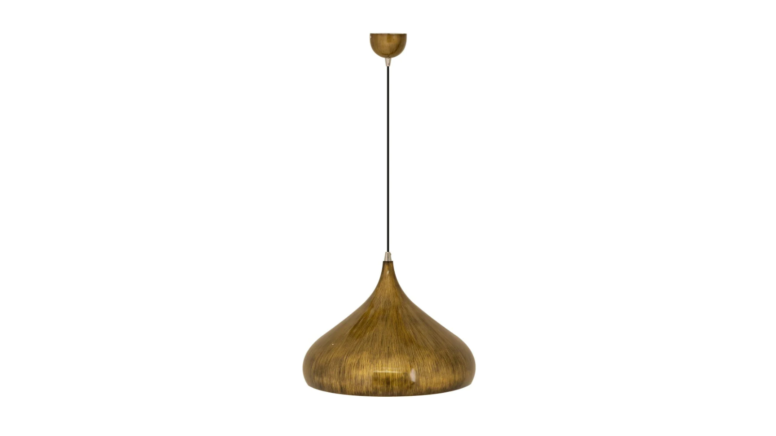 Sylvania Lighting Elegant Metal Dome Pendant Light Lamp - Antique Brass