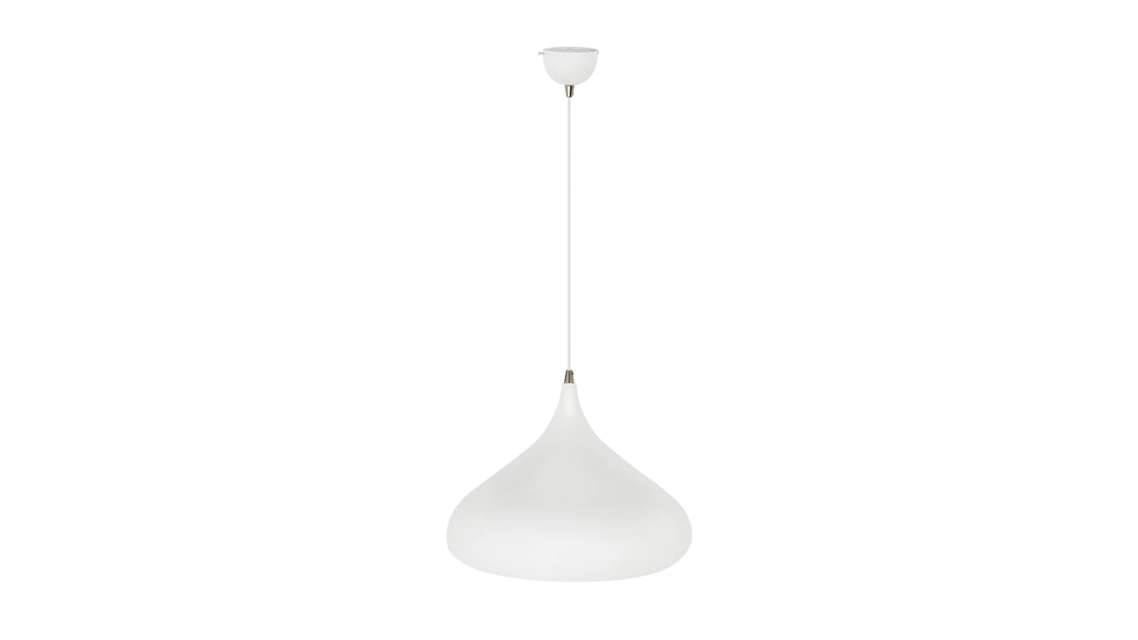Sylvania Lighting Elegant Metal Dome Pendant Light Lamp - White