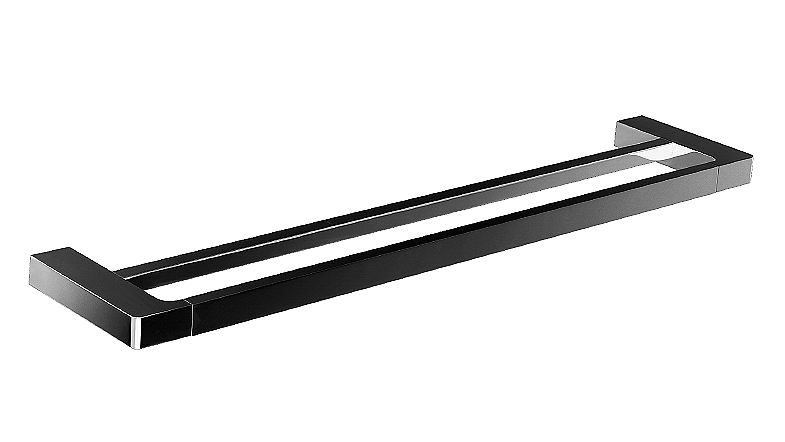 Arcisan Zara 60cm Matte Black Double Towel Rail