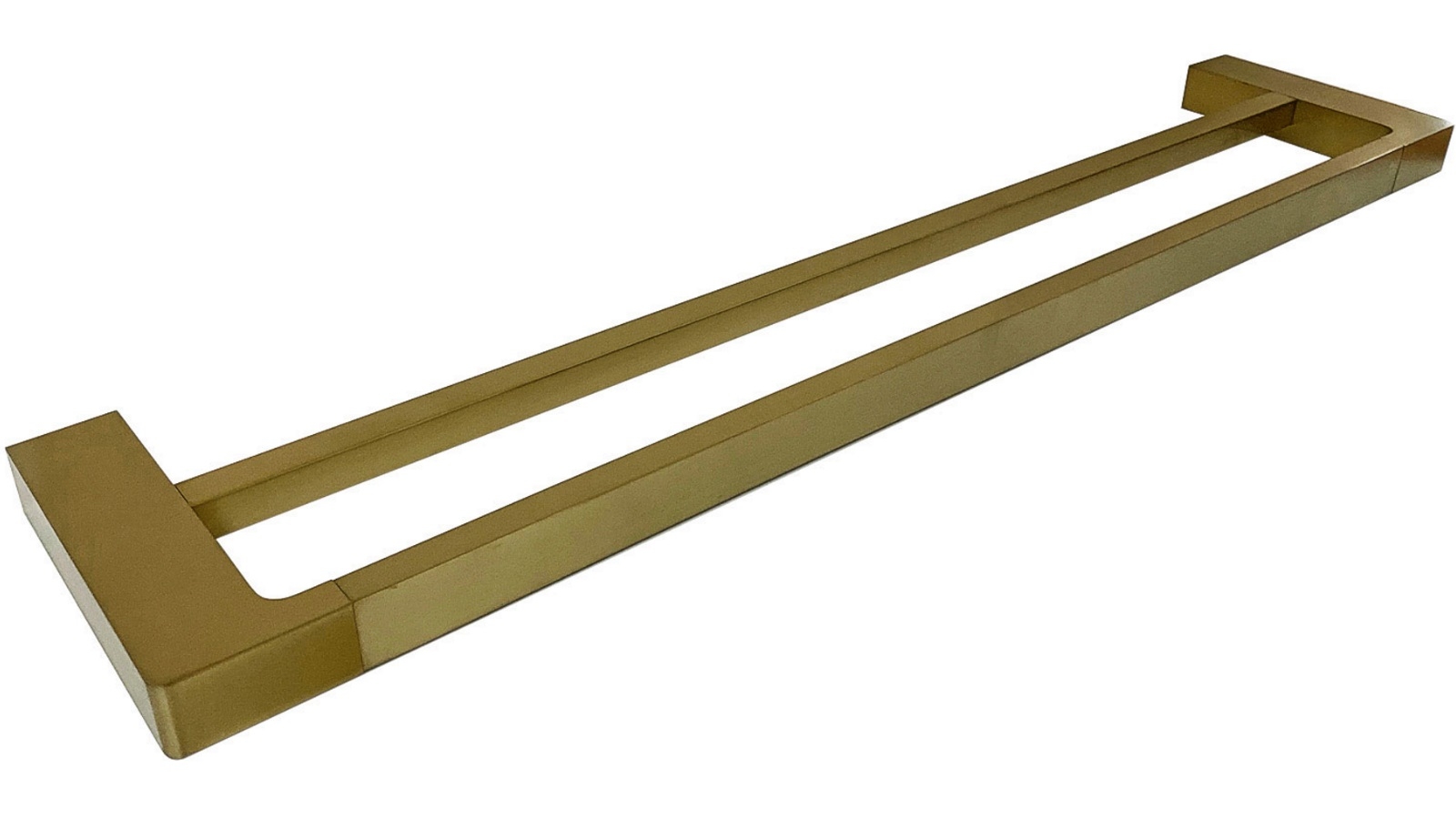 Arcisan Zara 80cm Double Towel Rail - Brushed Brass