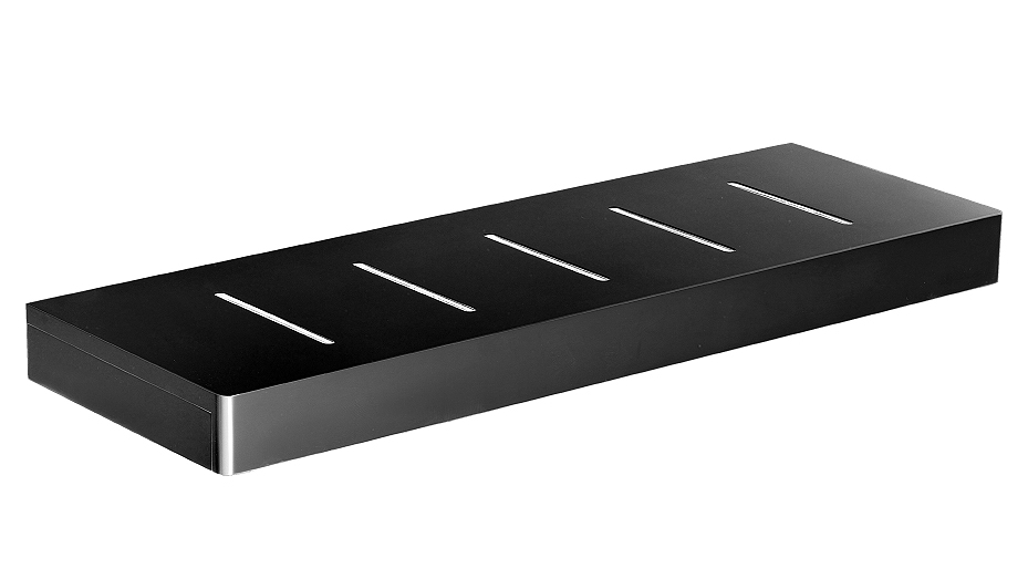 Arcisan Zara Matte Black Shelf with Drain Holes