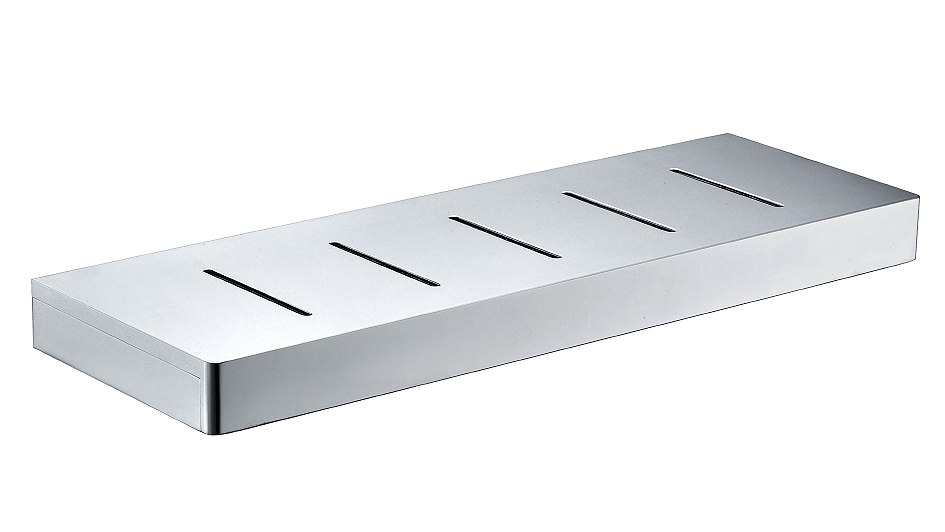 Arcisan Zara Chrome 40cm Shelf with Drain Holes