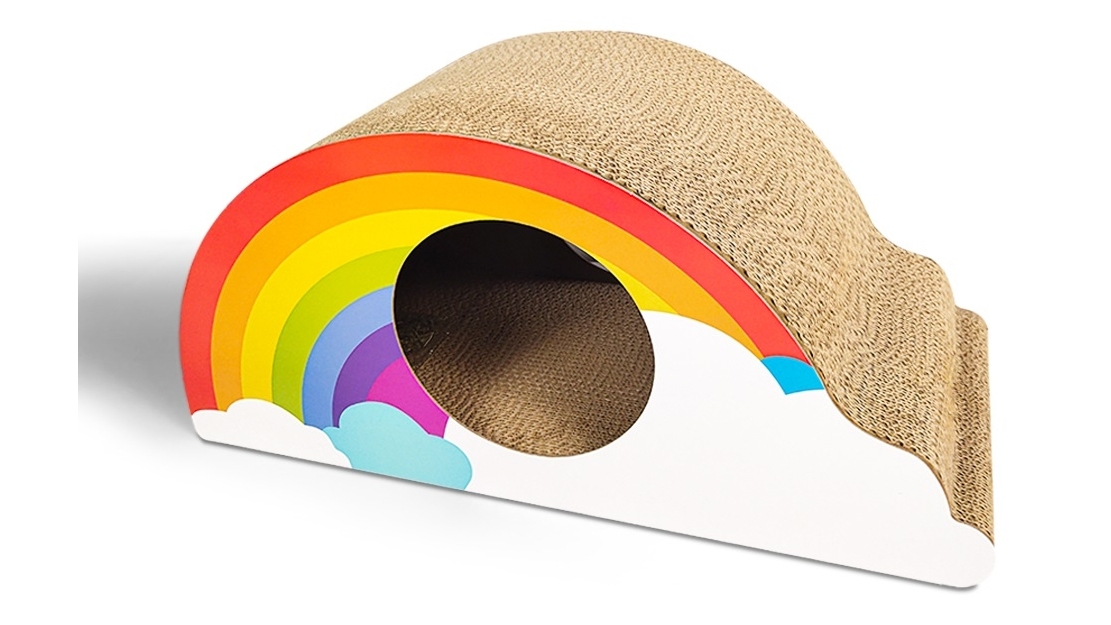 Zodiac Rainbow Cat Scratcher - 57cm x 27cm x 29cm