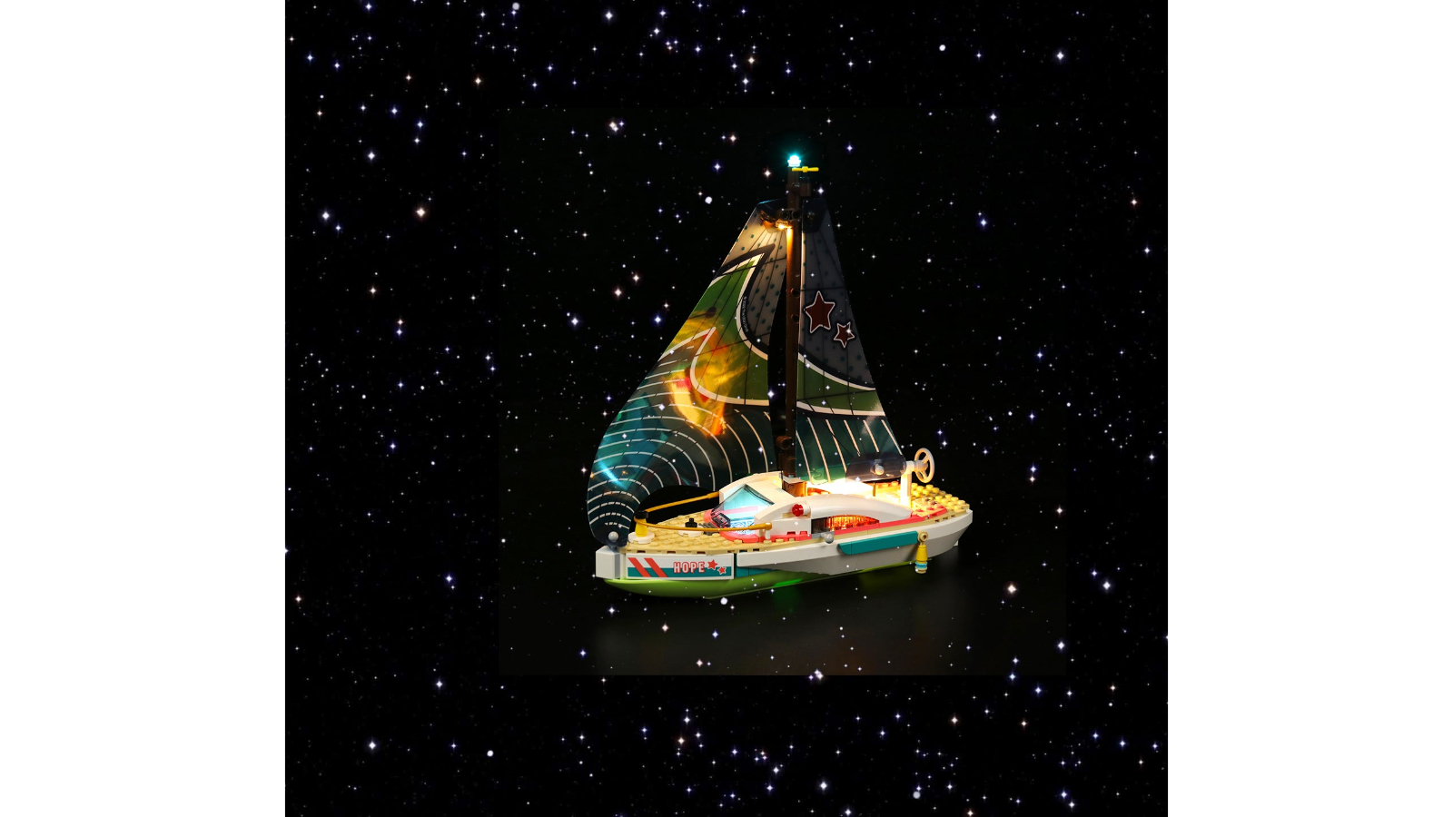 Brick Shine Light Kit for Lego Stephanies Sailing Adventure 41716 Classic Version