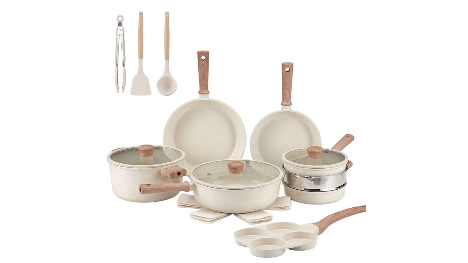 Zuni 19 Piece Granite Non-Stick Cookware Set