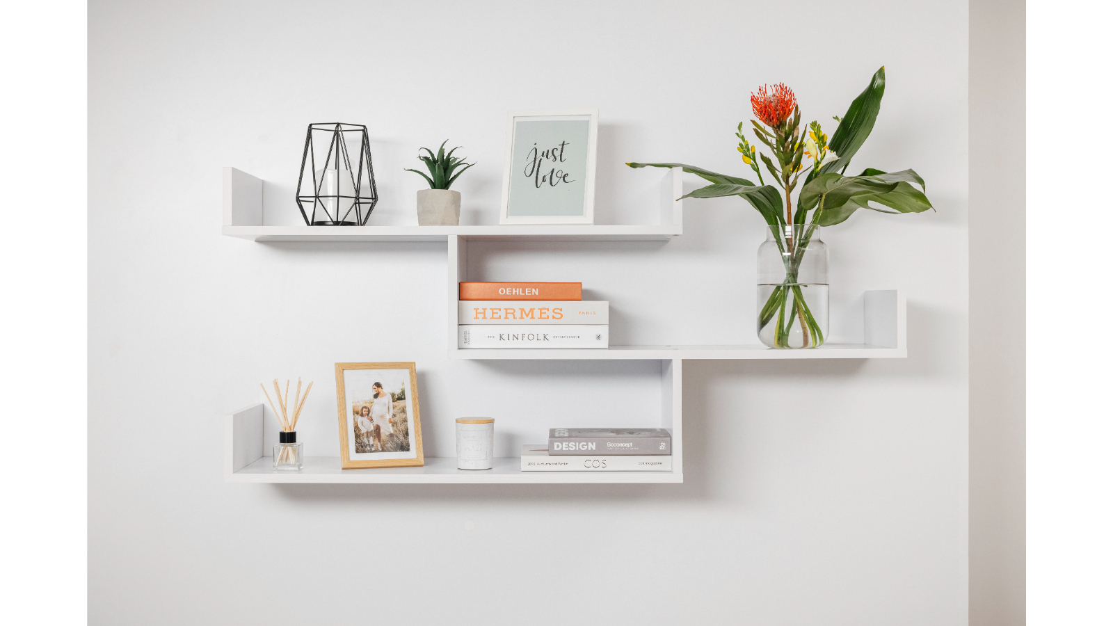European Cabinetry Zurich Multi-Level Shelf Kit - White