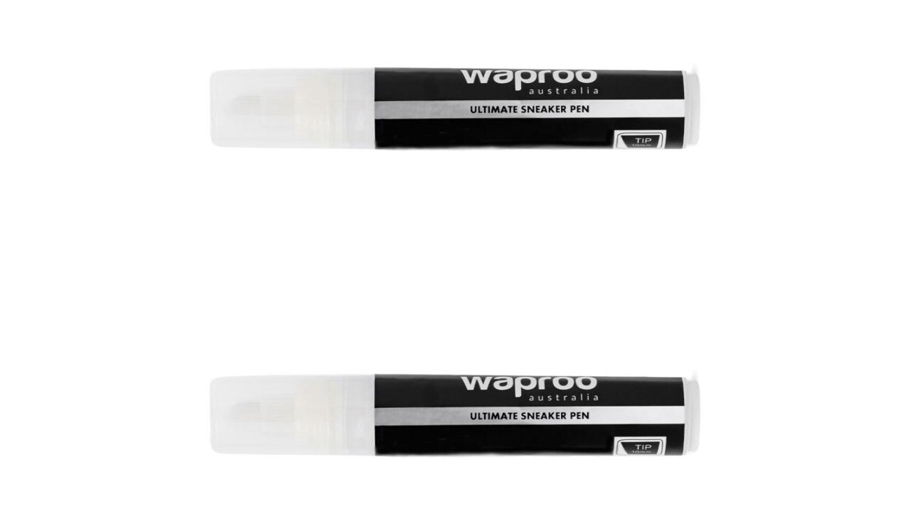 Waproo Pack of 2 Platinum Shoe Touch-Up Pen Tool - Black