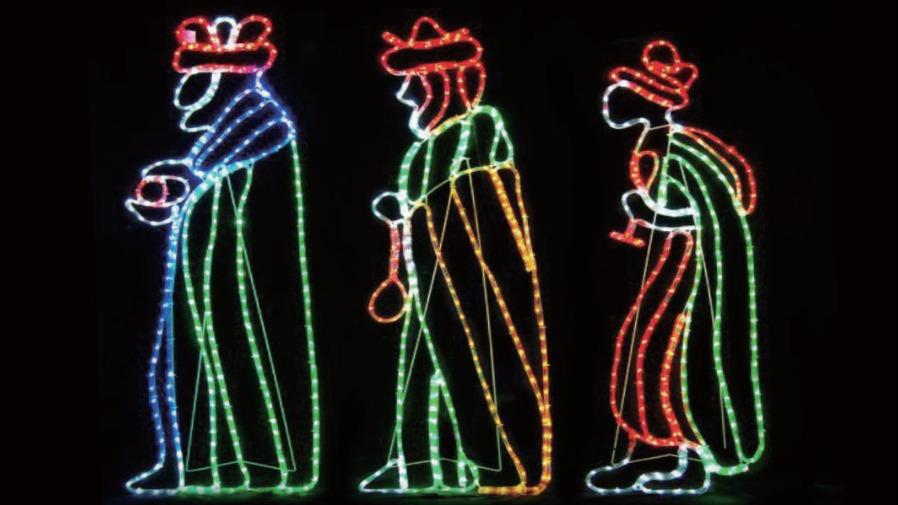 Fiesta Rope Lights Fiesta Outdoor Christmas LED Rope the 3 Wise Men 3 Kings ...