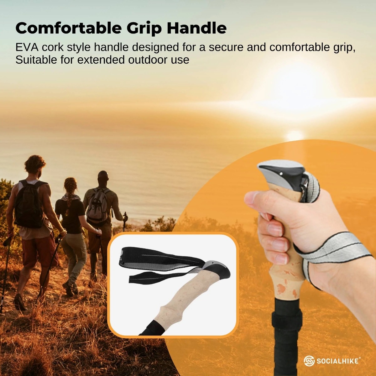 Social Hike Lightweight Trekking Pole 2 Set