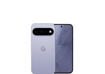 Google Pixel 11 in Lavender showing front display and camera bar 