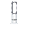 Bladeless white tower fan heater with sleek modern design