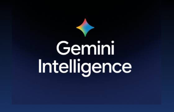 Google Gemini Intelligence logo on dark background 