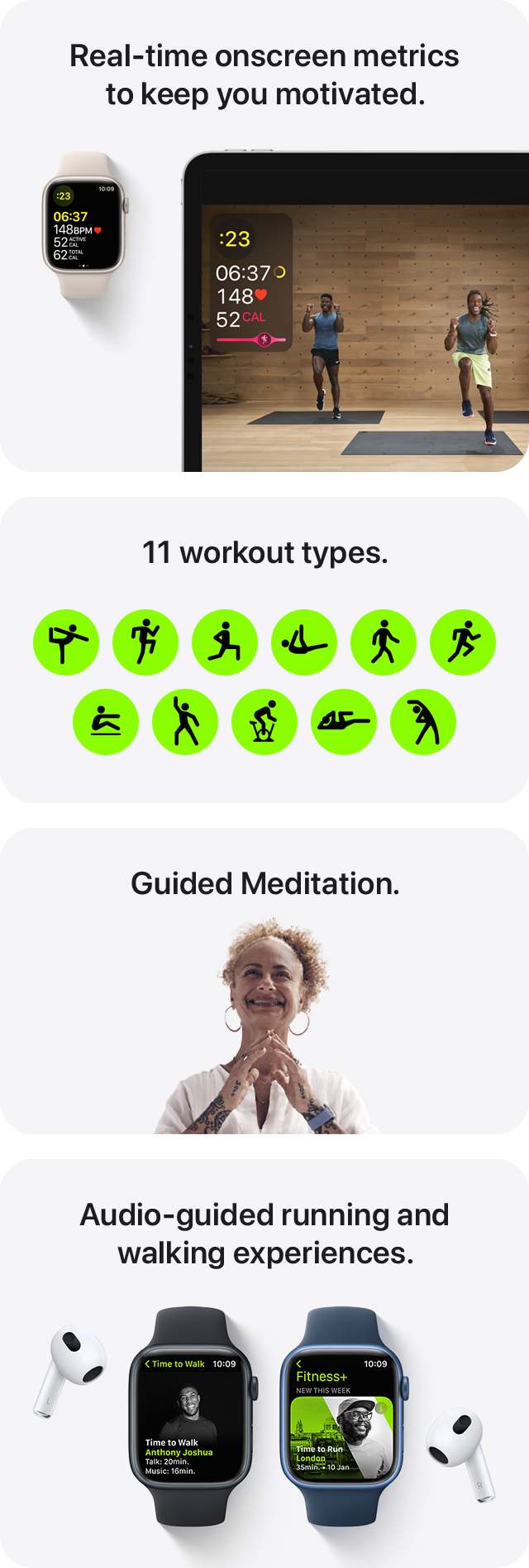 Apple fitness plus workout types sale