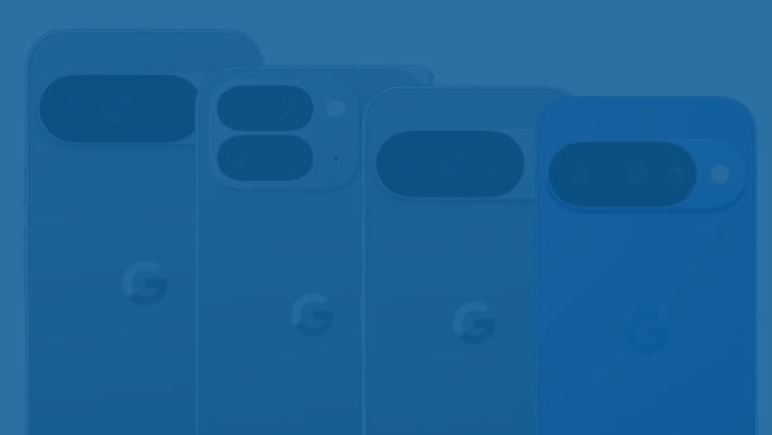Google News and Rumours banner featuring Google Pixel phones